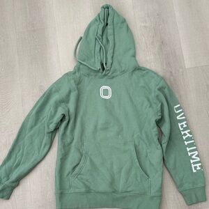 OVERTIME green hoodie